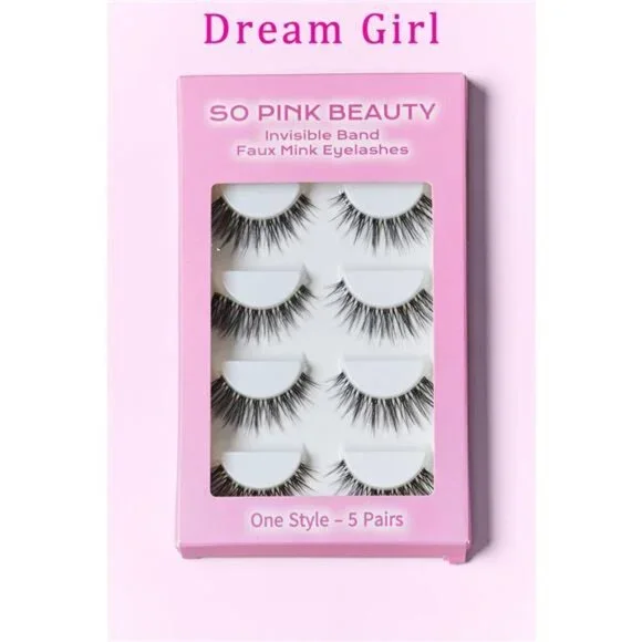 SO PINK BEAUTY Faux Mink Eyelashes 5 Pairs - Picture 7 of 14